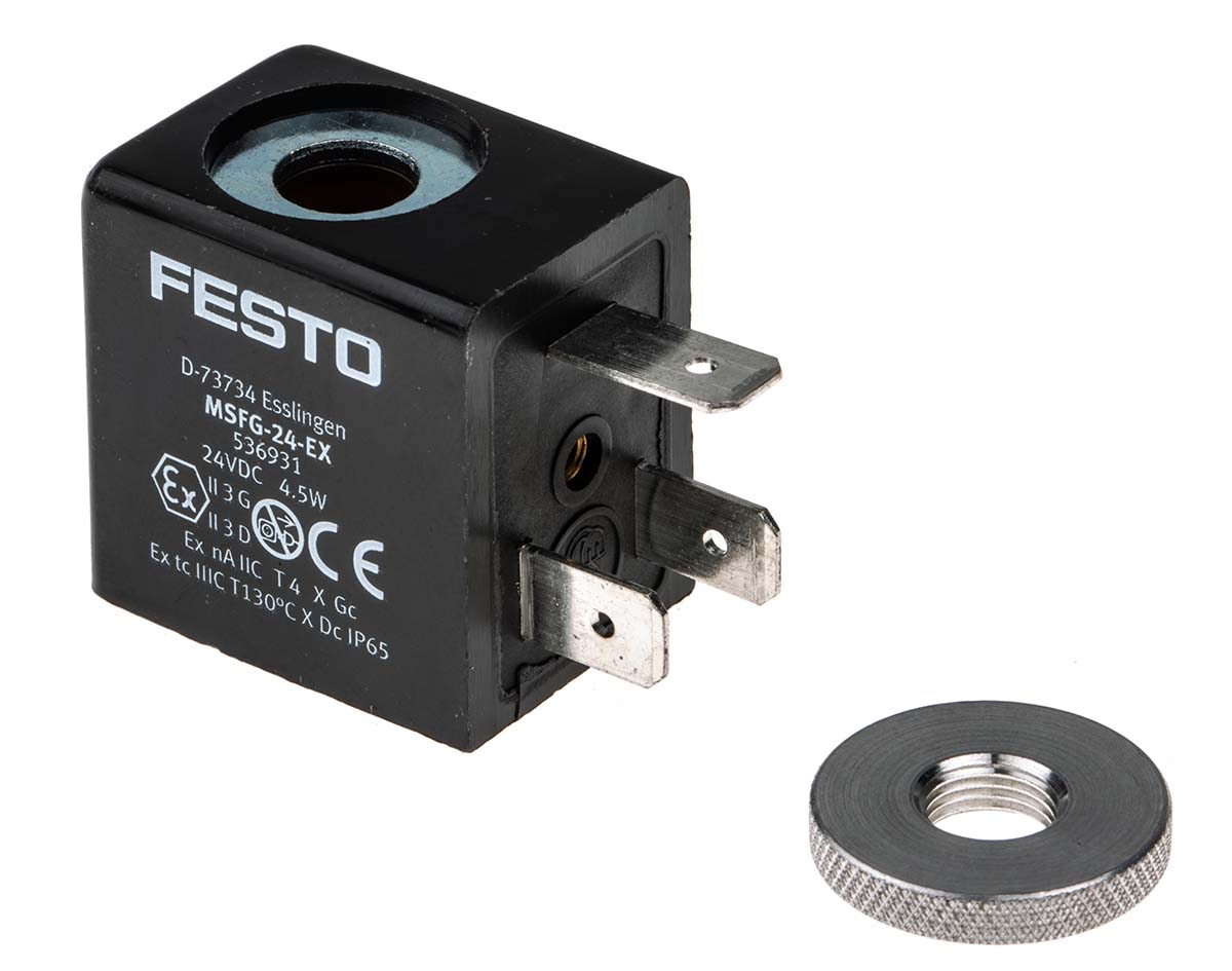 Festo Series MSFG 24 V dc Solenoid Valve Coil