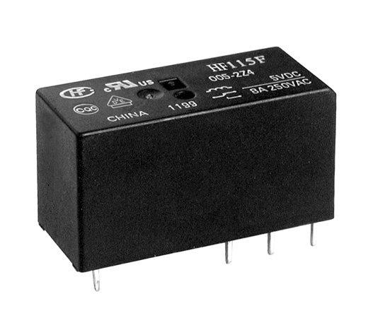 Hongfa Europe GMBH PCB Mount Power Relay, 12V dc Coil, 12A Switching Current, SPST