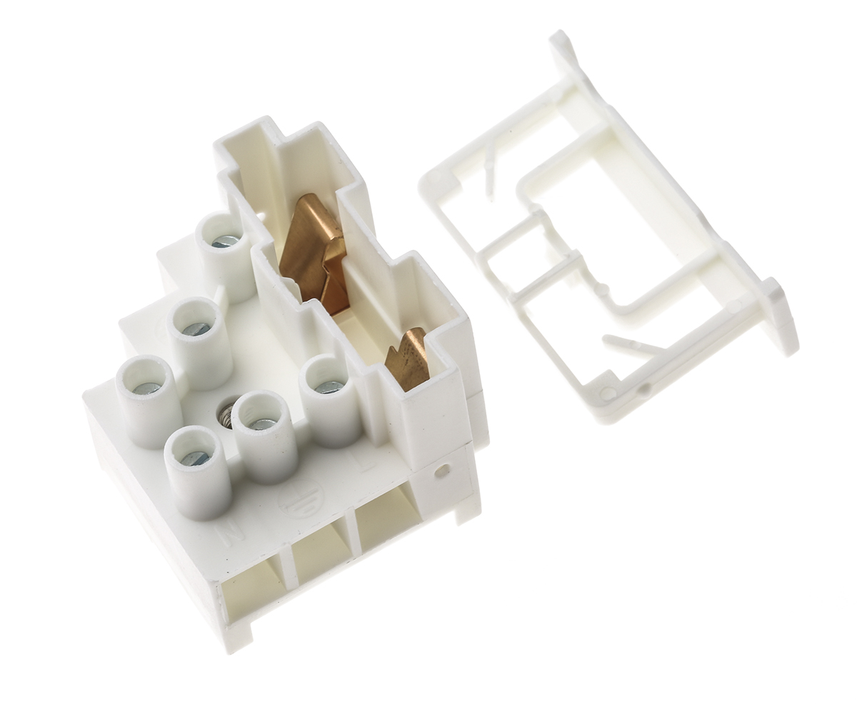 CAMDENBOSS Fused Terminal Block, 3-Way, 20A, 4 mm² Wire, Screw Down Termination