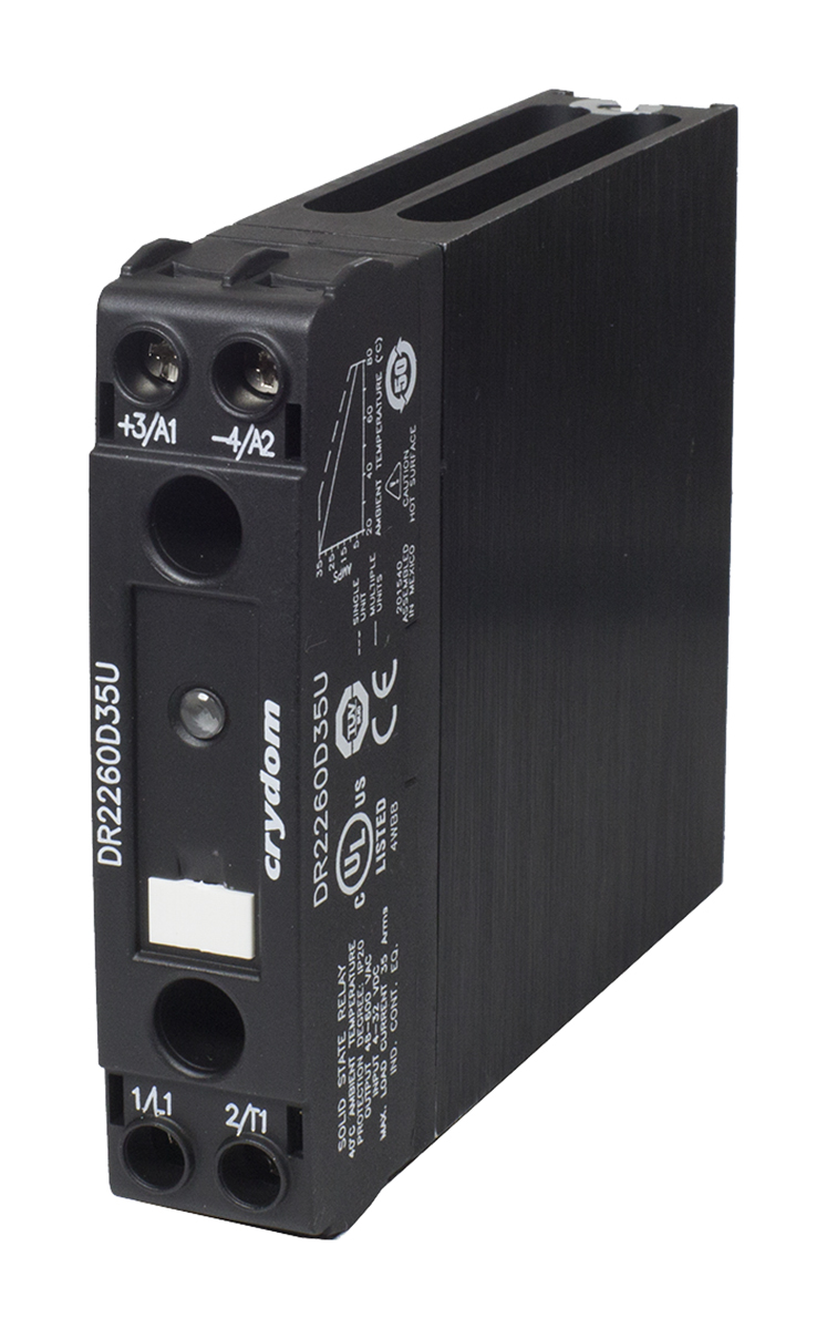 Sensata Crydom Solid State Relay, 30 A Load, DIN Rail Mount, 600 V rms Load, 32 V dc Control