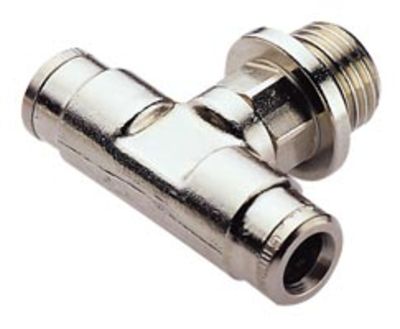 Norgren, Push In 8 mm to Push In 8 mm, Threaded-to-Tube Connection Style