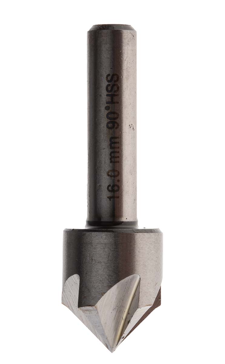 RS PRO HSS Drill Bit, 16mm Head, 5 Flute(s), 90°, 1 Piece(s)