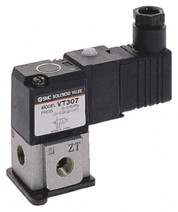 SMC 3/2 Pneumatic Solenoid Valve - Solenoid/Solenoid G 1/8 VT307 Series 110V ac
