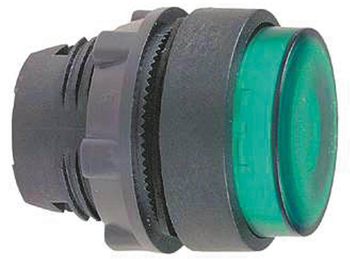 Schneider Electric Harmony XB5 Series Green Momentary Push Button Head, 22mm Cutout, IP66, IP69K