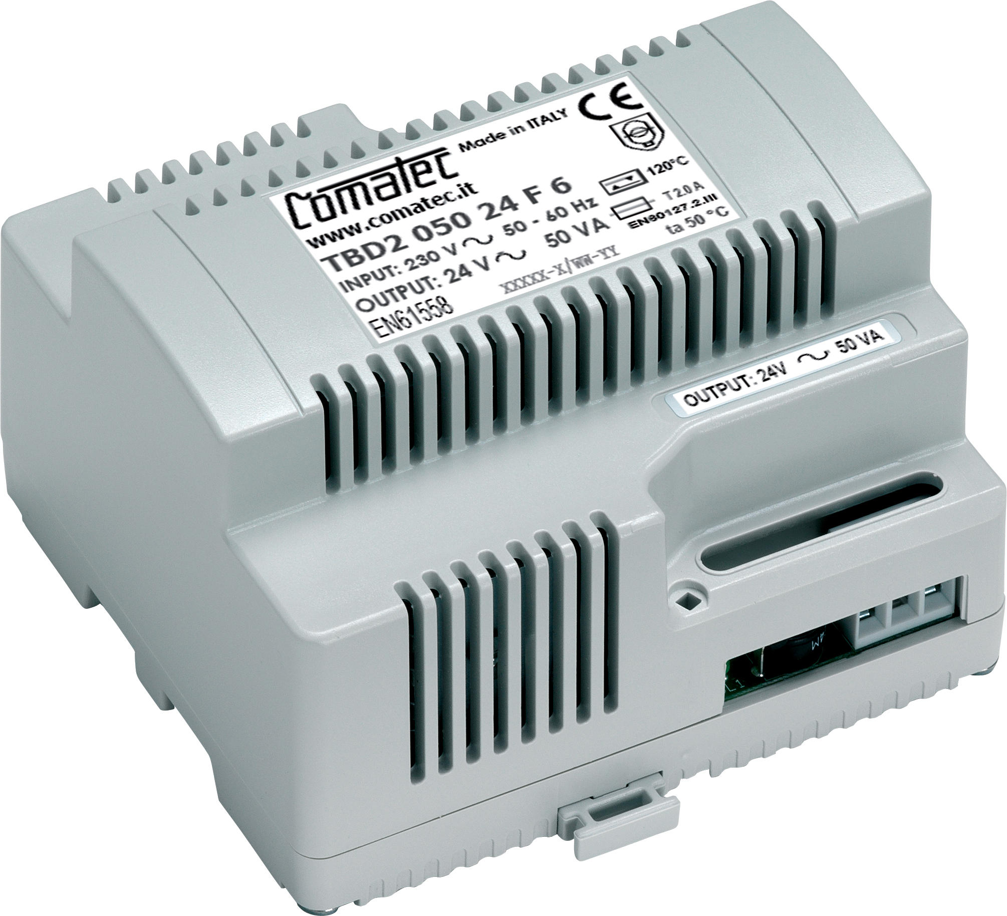 Comatec 50VA DIN Rail Transformer, 230V ac Primary, 24V ac Secondary