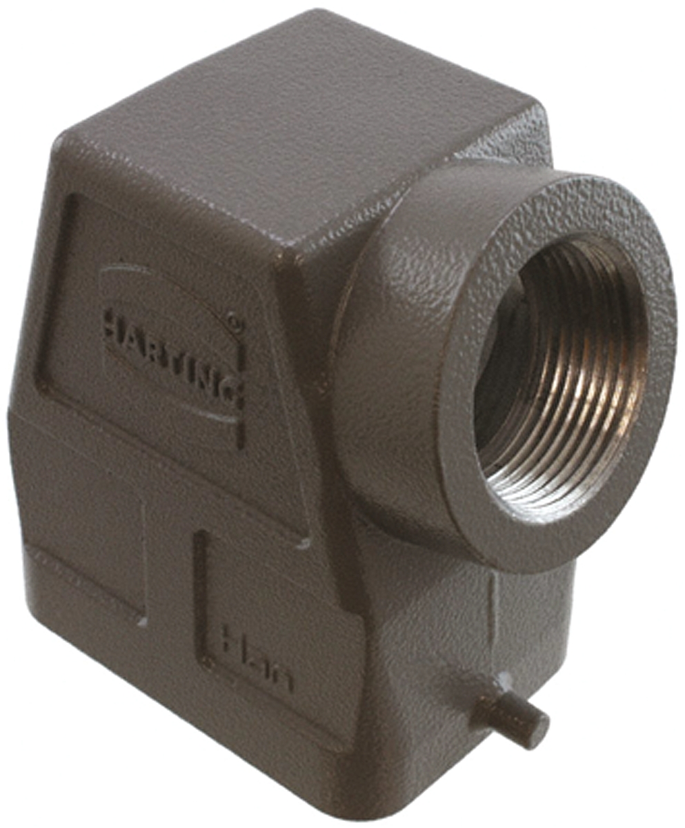 HARTING Han B Heavy Duty Power Connector Hood, Side Entry