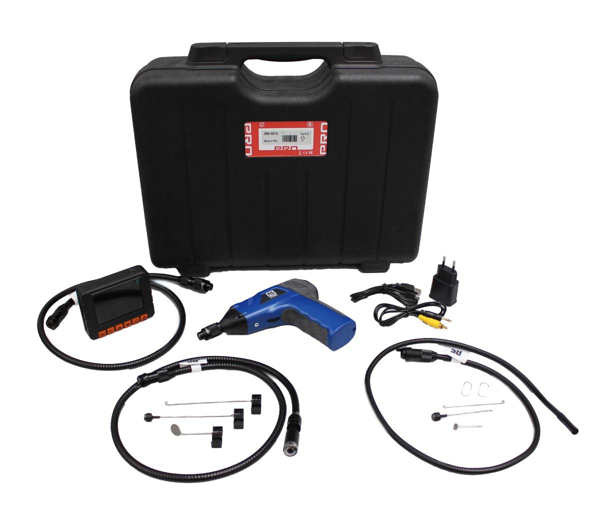 RS PRO 9mm probe Inspection Camera Kit, 1m Probe Length, LED Illumination