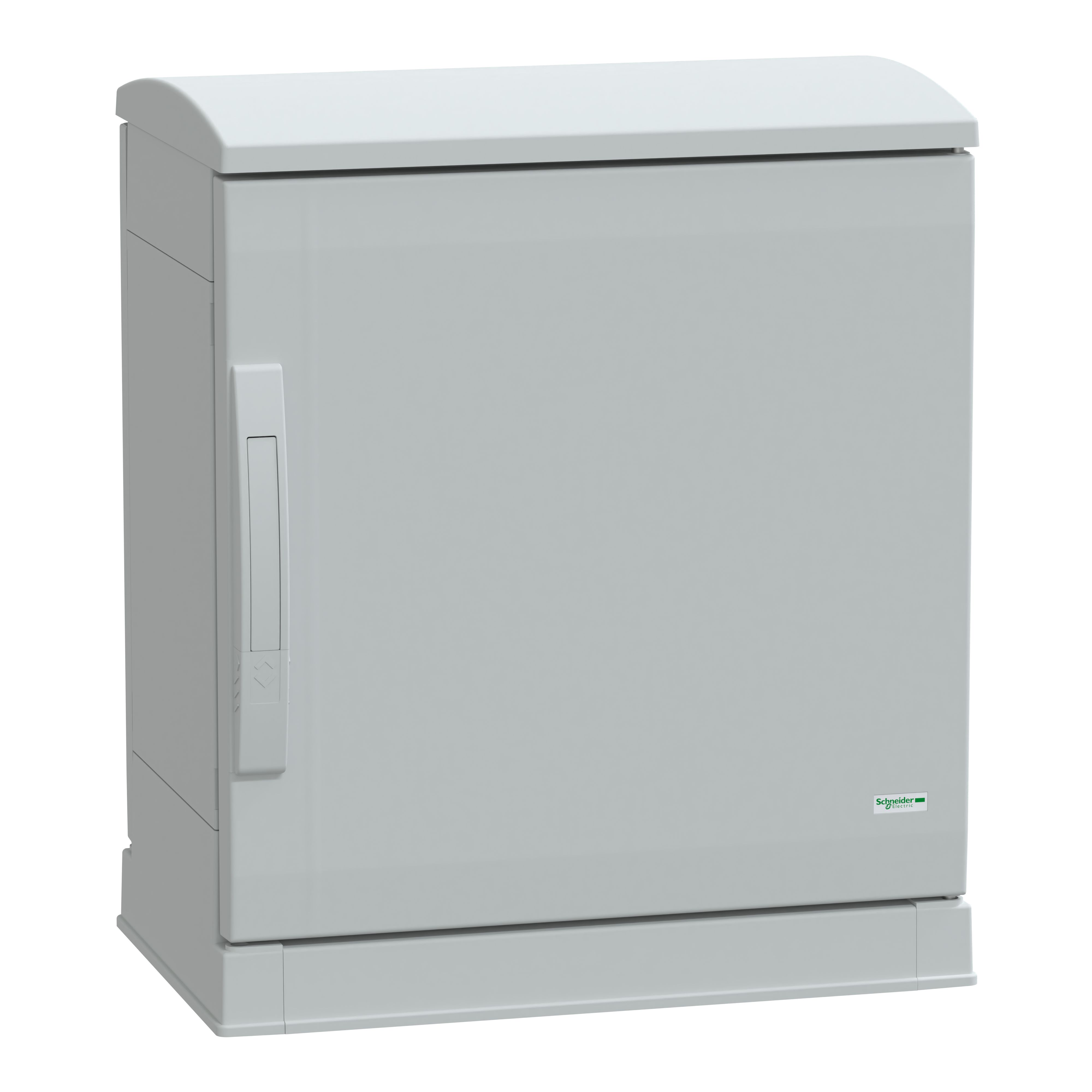 Schneider Electric PanelSeT Series Fibreglass Reinforced Polyester Single-Door-Door Floor Standing Enclosure, Opaque