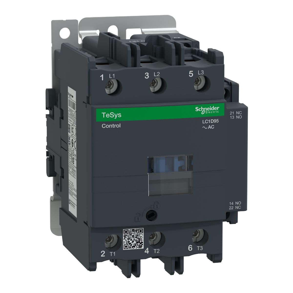 Schneider Electric Tesys D LC1D 3 Pole Contactor, 3NO, 95 A, 45 kW, 24 V ac Coil