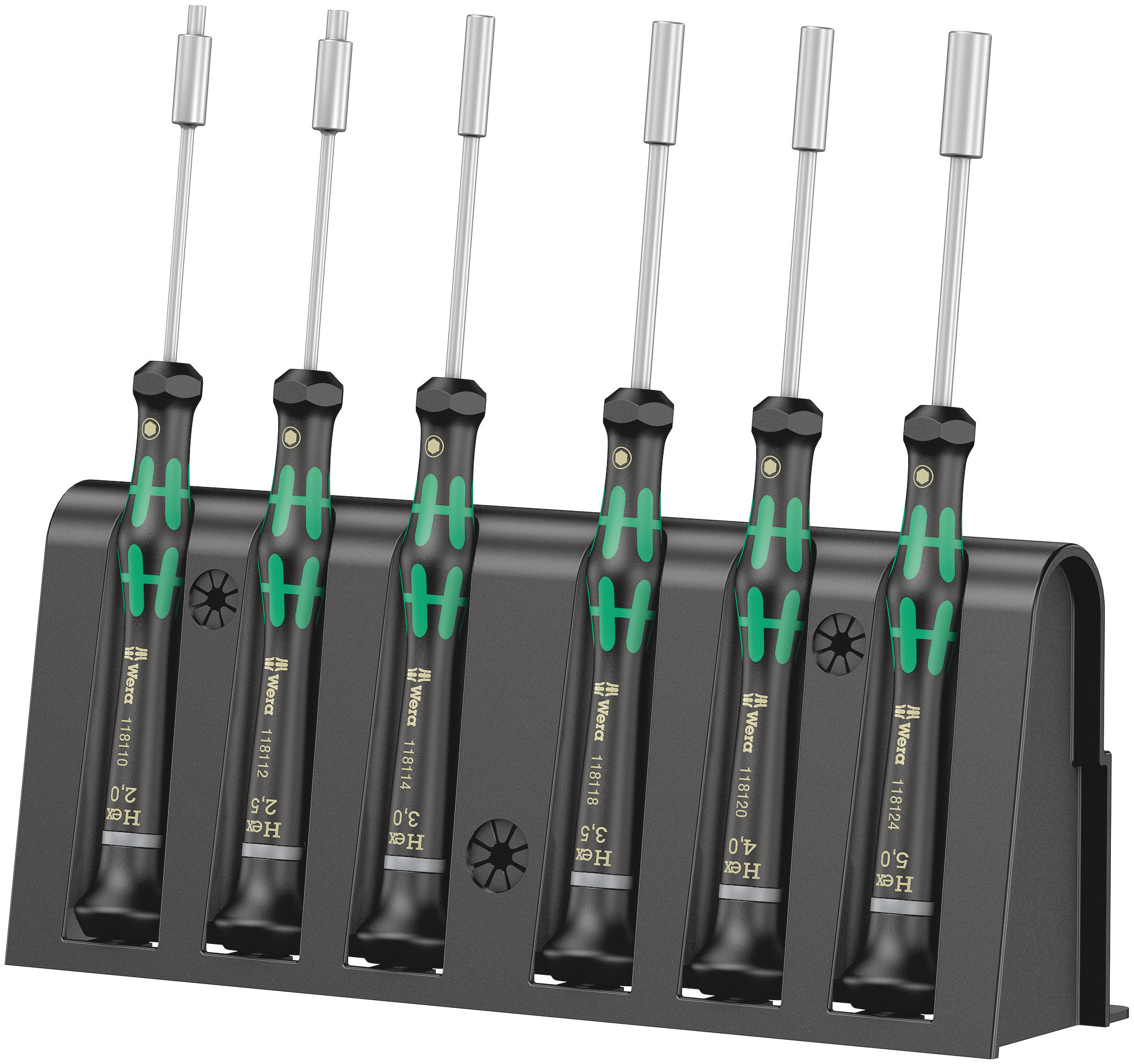 Wera Hexagon Precision Screwdriver Set, 6-Piece