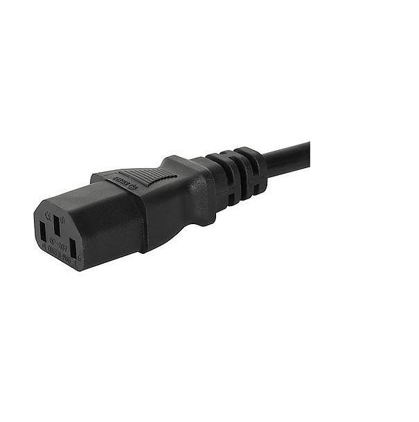 Schurter Right Angle IEC C13 Socket to Right Angle CEE 7/7 Plug Power Cord, 2m