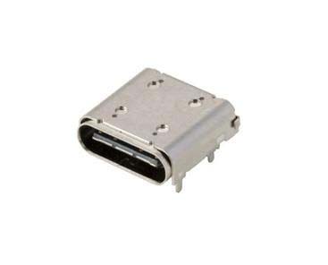 Amphenol Communications Solutions Right Angle, SMT, Socket- Single Port Type C 3.1 USB Connector