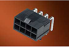 Molex Mini-Fit Jr Series Right Angle Through Hole PCB Header, 6 Contact(s), 4.2 mm Pitch, 2 Row, Shrouded