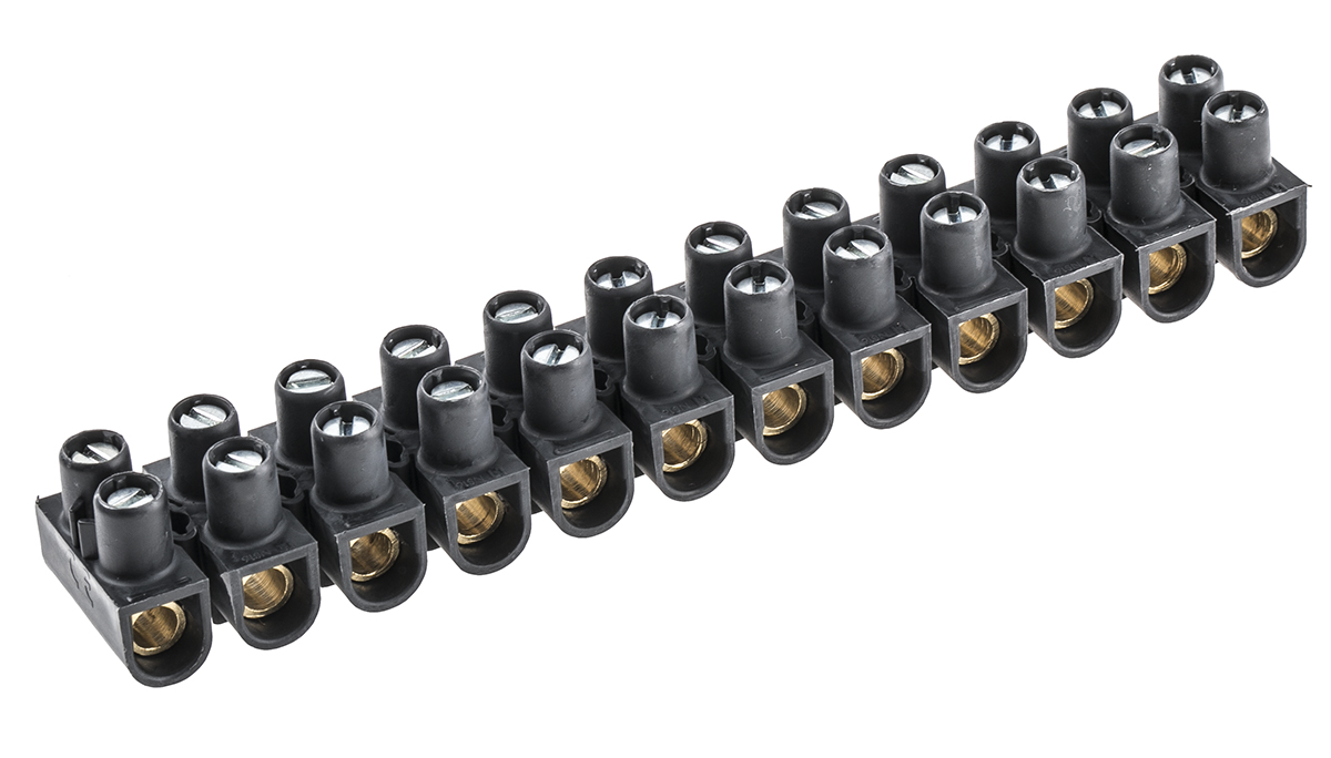 Legrand Terminal Strip, 76A, 16 mm² Wire, Screw Termination