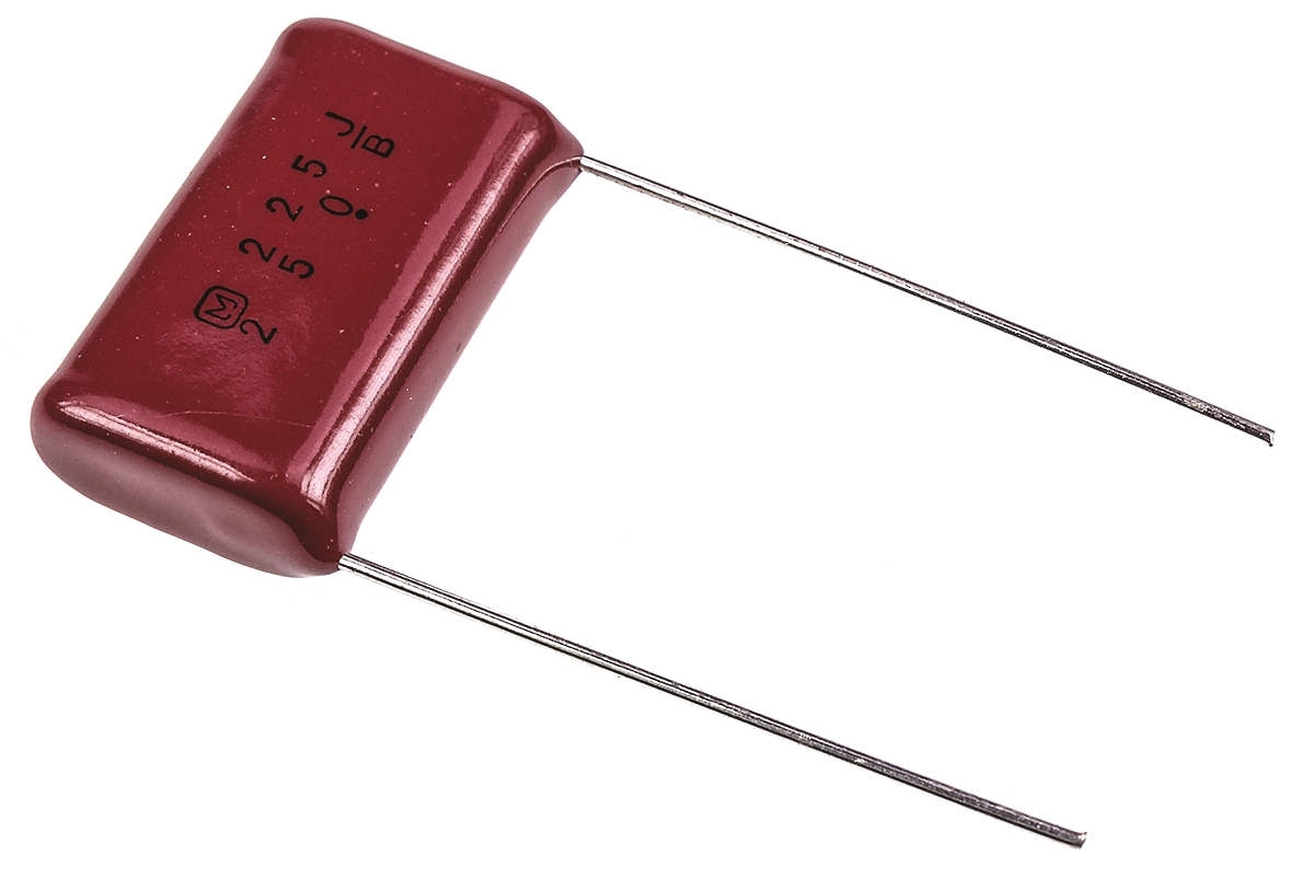 Panasonic ECQE(F) Polyester Film Capacitor, 250V dc, ±5%, 2.2μF, Through Hole