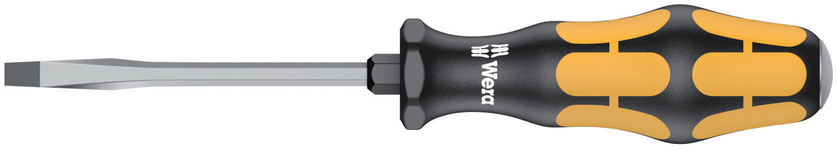 Wera Slotted  Screwdriver, 4.5 x 0.8 mm Tip, 90 mm Blade