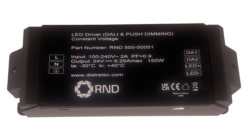 DALI Dimmable CV LED Driver 150W 24V