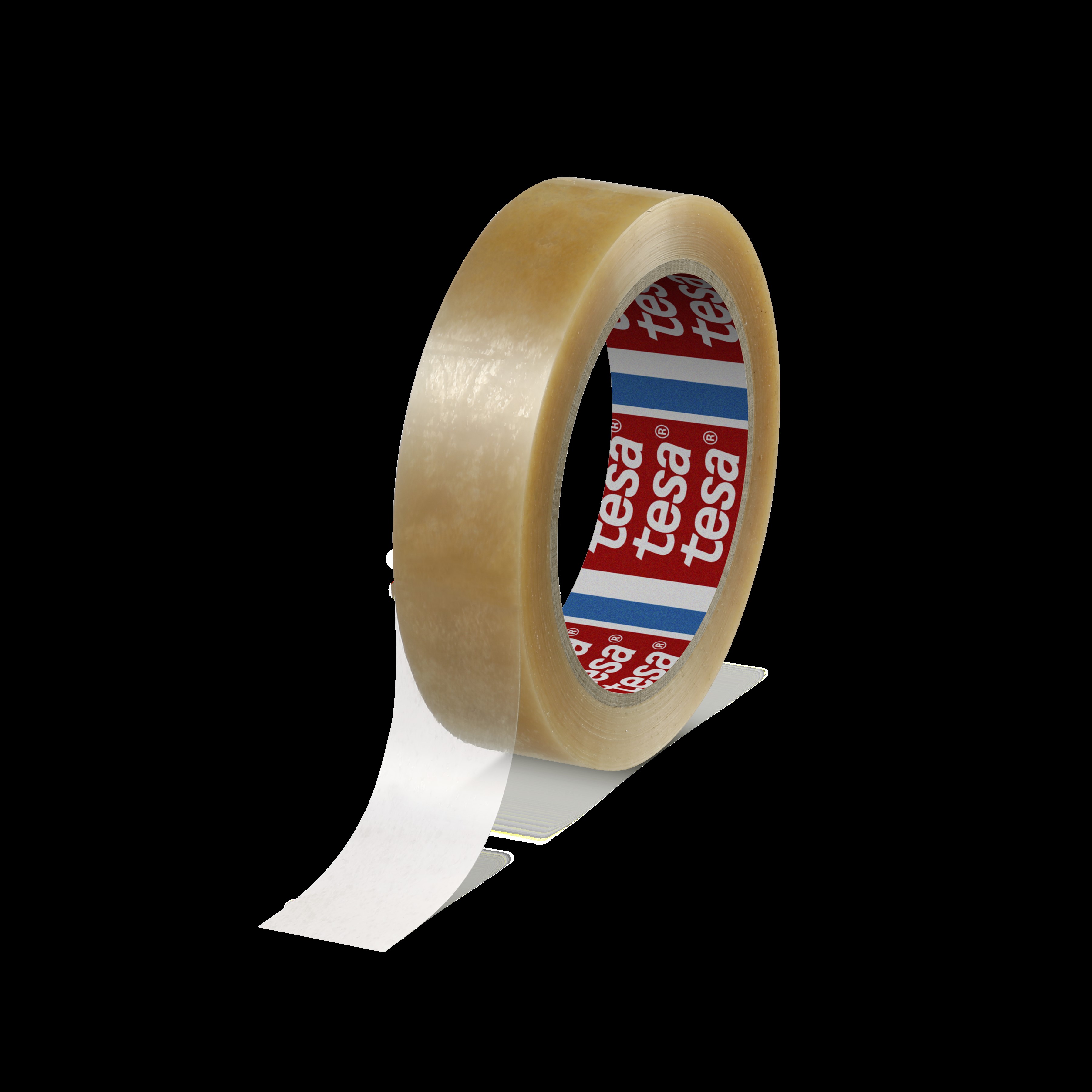 Tesa 4204 Transparent Packing Tape, 66m x 25mm