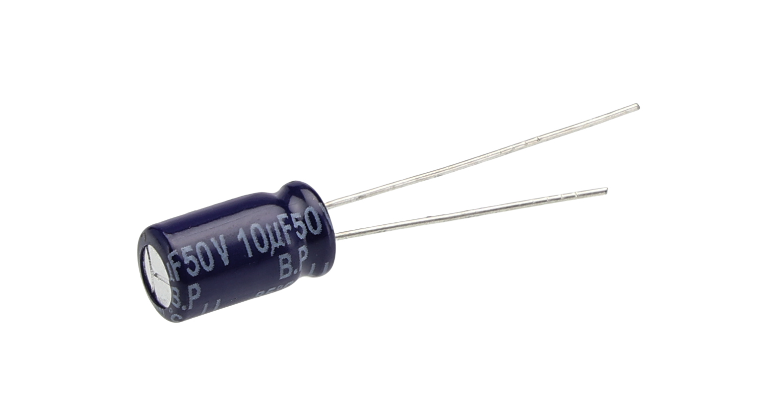 Panasonic 10μF Aluminium Electrolytic Aluminium Electrolytic Capacitor 50V dc, Radial, Through Hole - ECEA1HN100U