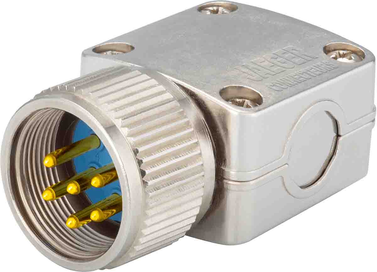 Jaeger Circular Connector, 8 Contacts, Cable, Standard Connector, Male, IP50, IP54