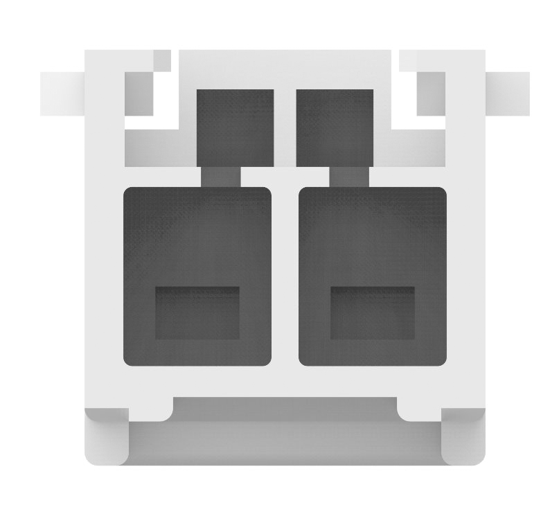 TE Connectivity, AMP Universal Power Female Connector Housing, 3.96mm Pitch, 2 Way, 1 Row