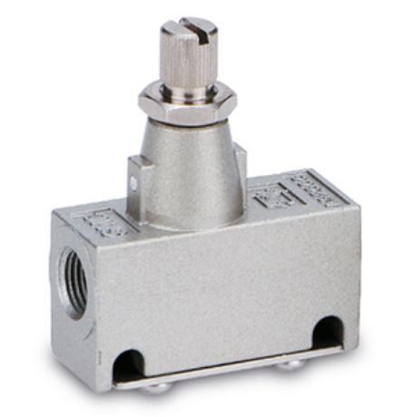 SMC AS2000 Series Threaded, Tube Flow Controller, 1/4 in Male Inlet Port, 1/4in Tube Inlet Port x 1/4 in Male Outlet