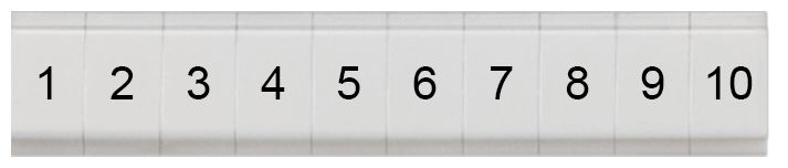 Siemens, 8WH Labeling Plate for use with  for use with Terminal Blocks