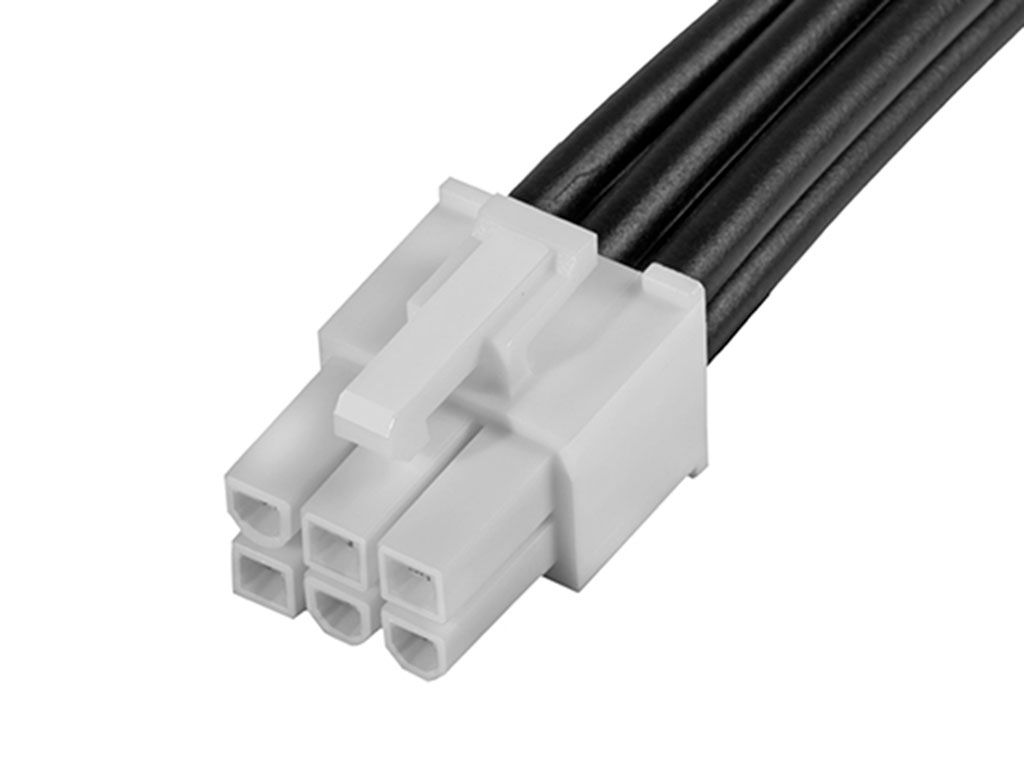 Molex 6 Way Female Mini-Fit Jr. Unterminated Wire to Board Cable, 150mm