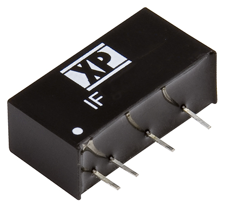 XP Power IF DC-DC Converter, 5V dc/ 200mA Output, 4.5 → 5.5 V dc Input, 1W, Through Hole, +85°C Max Temp -40°C