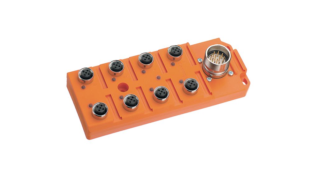 Lumberg Automation 111 Series Sensor Box, M12, 8 way, 8 port