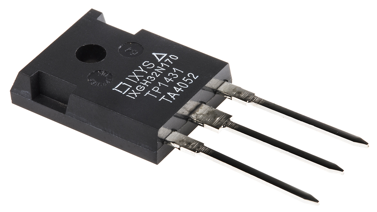 IXYS IXGH32N170 IGBT, 75 A 1700 V, 3-Pin TO-247AD, Through Hole