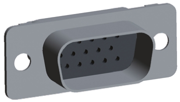TE Connectivity Amplimite 90 15 Way Cable Mount D-sub Connector Plug