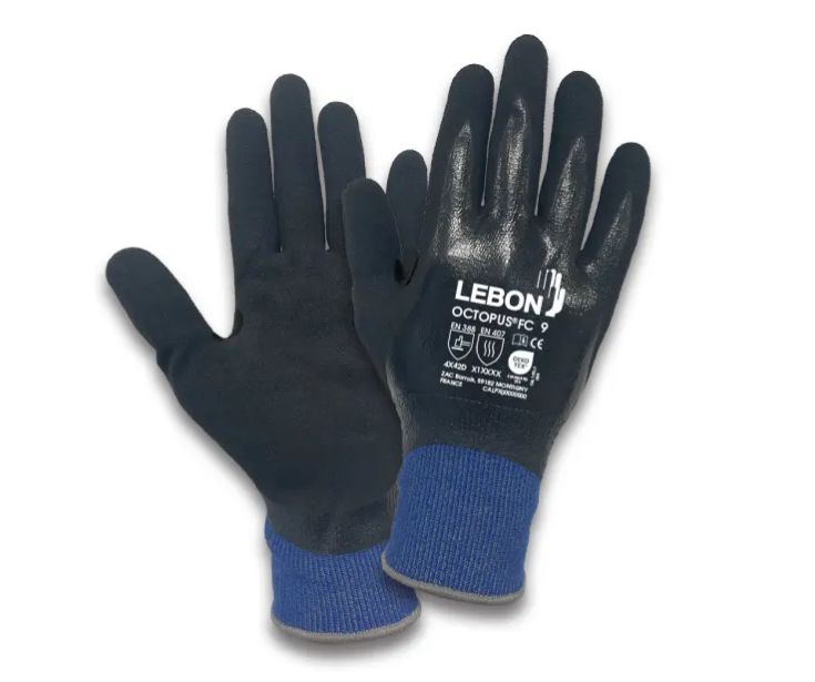 Lebon Protection OCTOPUS/FC Black, Blue 100% High Density Polyethylene Filament, Blue Textured Polyamide, Elasthane