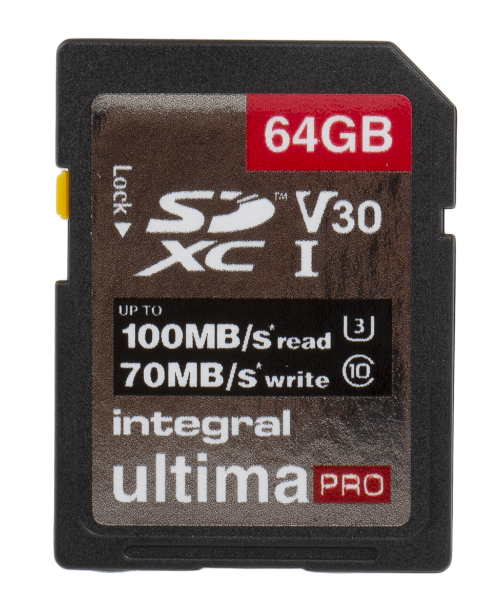 Integral Memory 64 GB SDXC SD Card, Class 10, UHS-1 U3