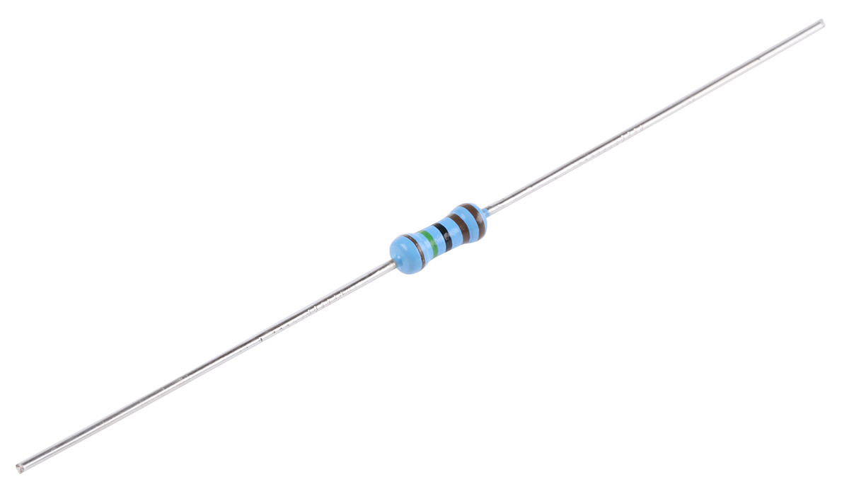 Vishay MBB0207 Series Axial Thin Film Fixed Resistor 1.5kΩ ±1% 0.6W ±50ppm/°C