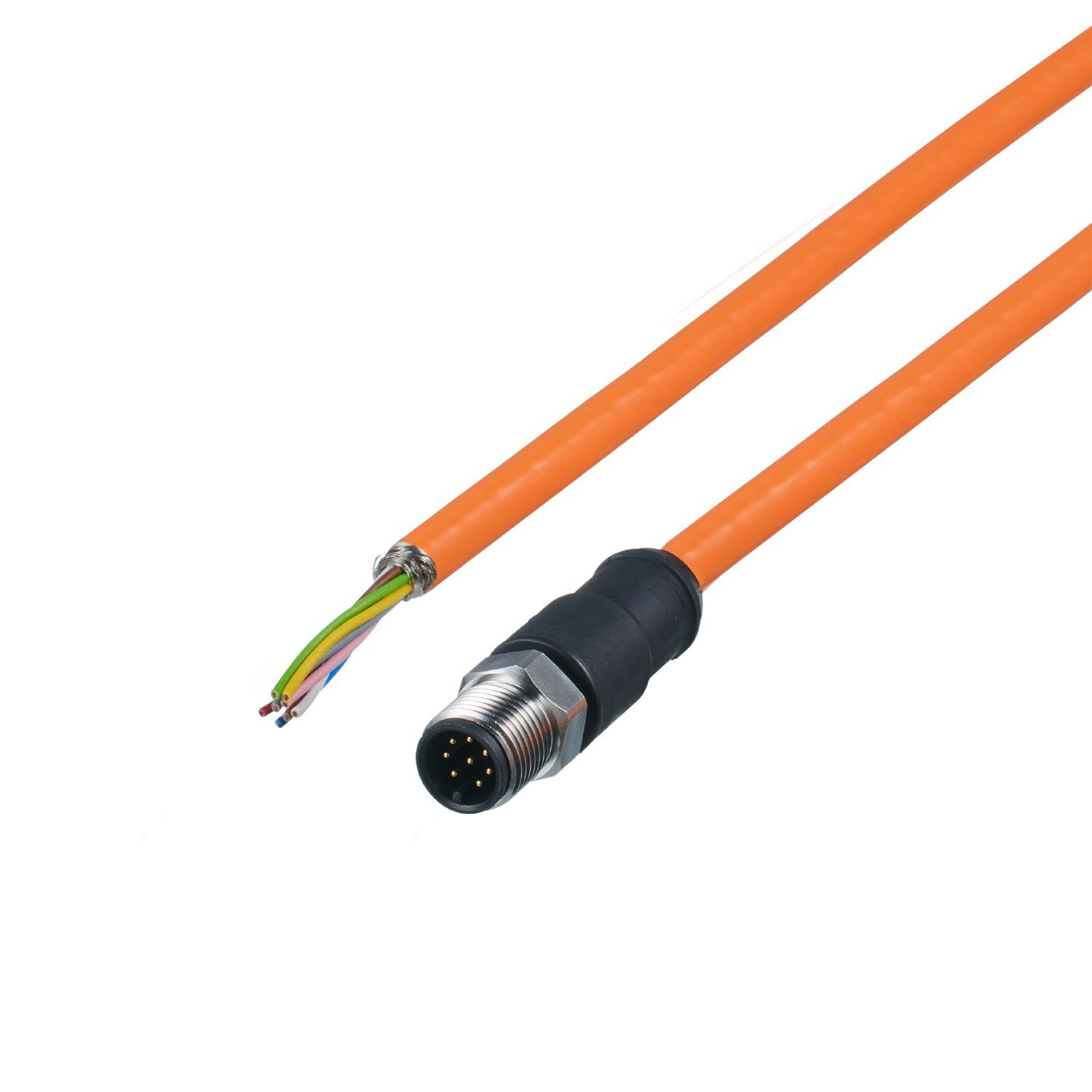 ifm electronic Male 1 way M12 to Unterminated Actuator/Sensor Cable, 10 m