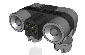 Amphenol Socapex MHDAS Series Right Angle PCB PCB Header, 4 Contact(s), 1.27 mm Pitch, 2 Row, Shrouded