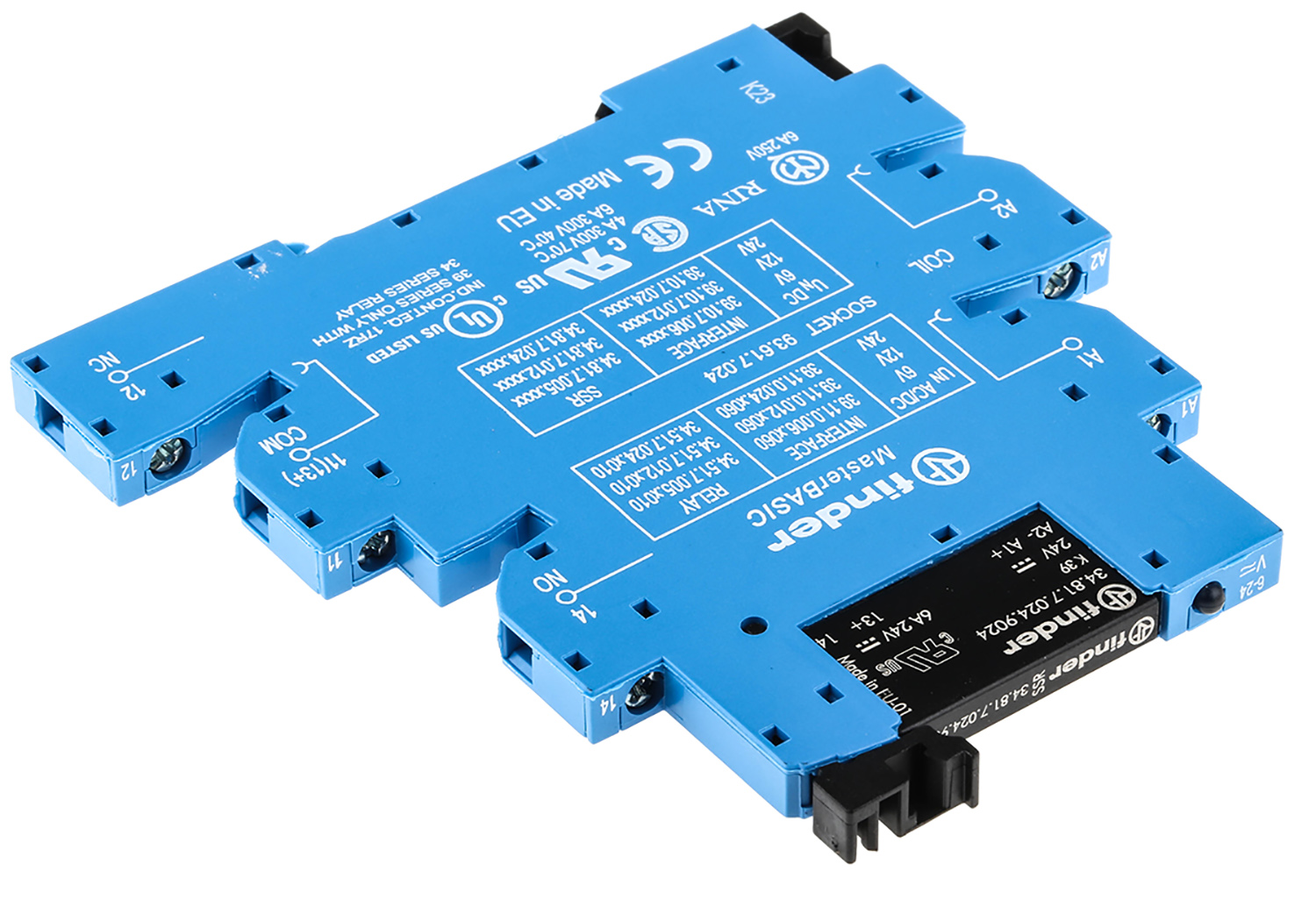 Finder Series 39 Series Solid State Interface Relay, 26.4 V dc Control, 2 A Load, DIN Rail Mount