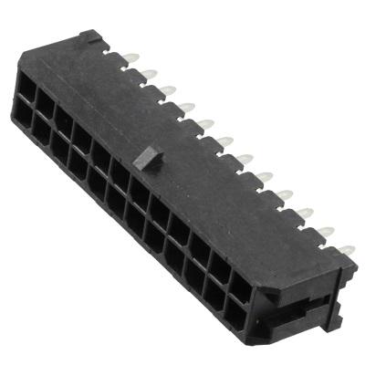 Molex 43045 Series Vertical Through Hole PCB Header, 24 Contact(s), 3 mm Pitch, 2 Row, Shrouded