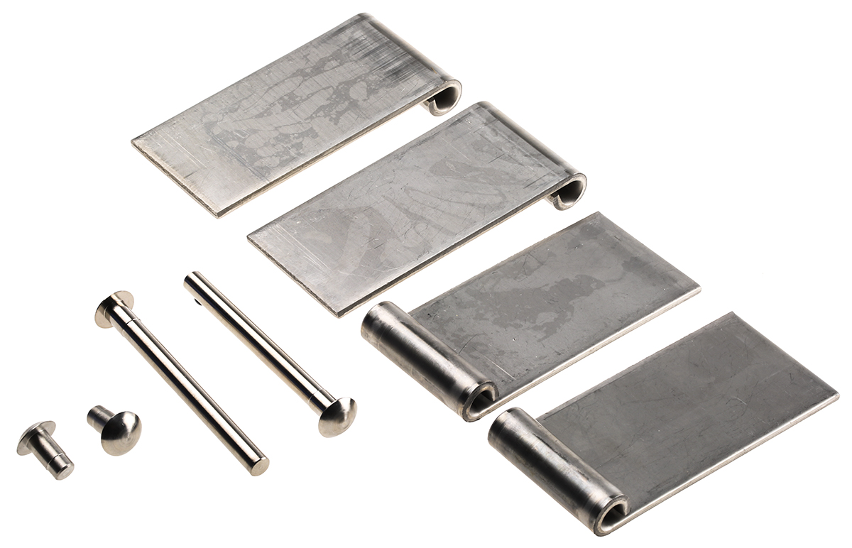 Pinet Stainless Steel Flag Hinge with a Lift-off Pin, 80mm x 40mm x 3mm