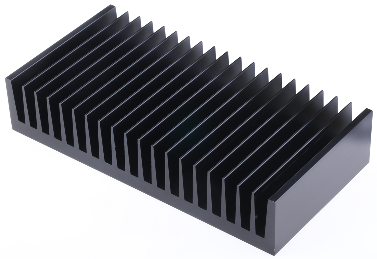 Fischer Elektronik Heatsink, Universal Rectangular Alu, 0.7K/W, 100 x 200 x 40mm