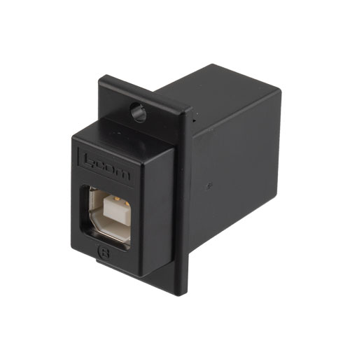 L-Com Straight, Panel Mount, Plug- Single Port Type Type B USB Connector