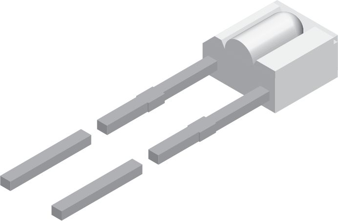 TSSS2600 Vishay, Infrared Transceiver ± 25 °, 950nm, Through Hole, 3.6 x 2.2 x 5mm