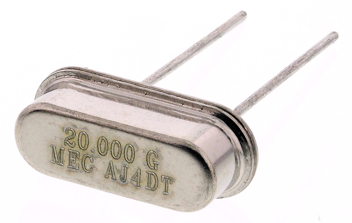 MERCURY 20MHz Crystal ±30ppm HC-49-US 2-Pin 10.7 x 4.3 x 3.5mm