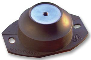 Paulstra Hutchinson Cylindrical M6 Anti Vibration Mount, Female Buffer Foot