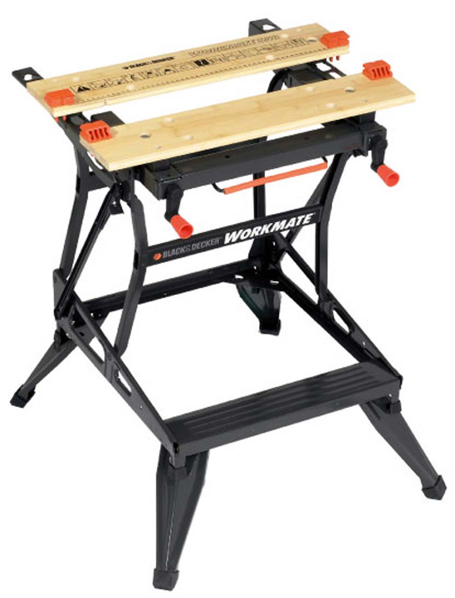 Black & Decker Portable Steel Workbench, 160kg Max Load, Adjustable Height, 775mm x 610mm