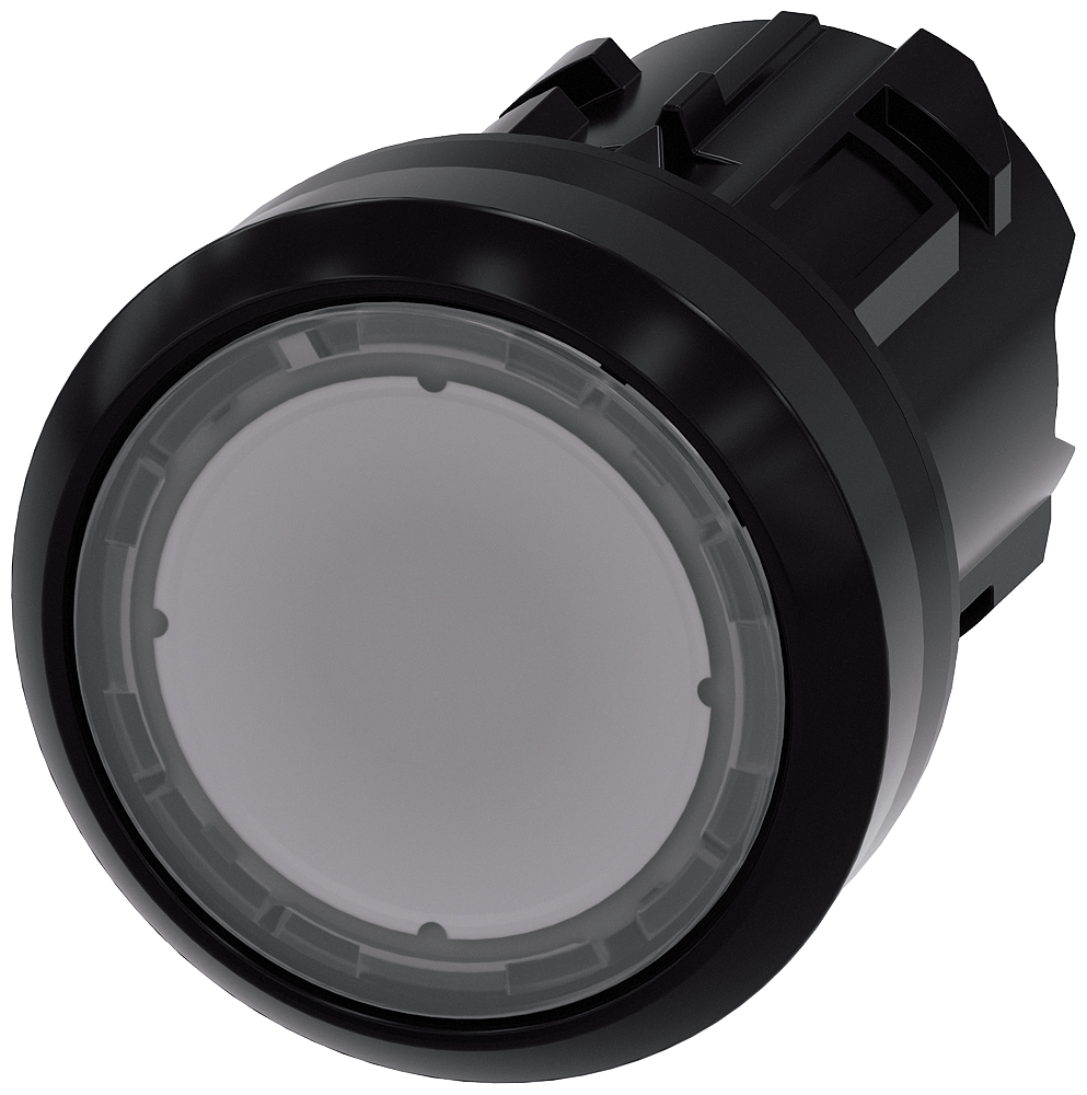 Siemens SIRIUS ACT 3SU10 Series Clear Latching Push Button Head, 22mm Cutout, IP66, IP67, IP69K