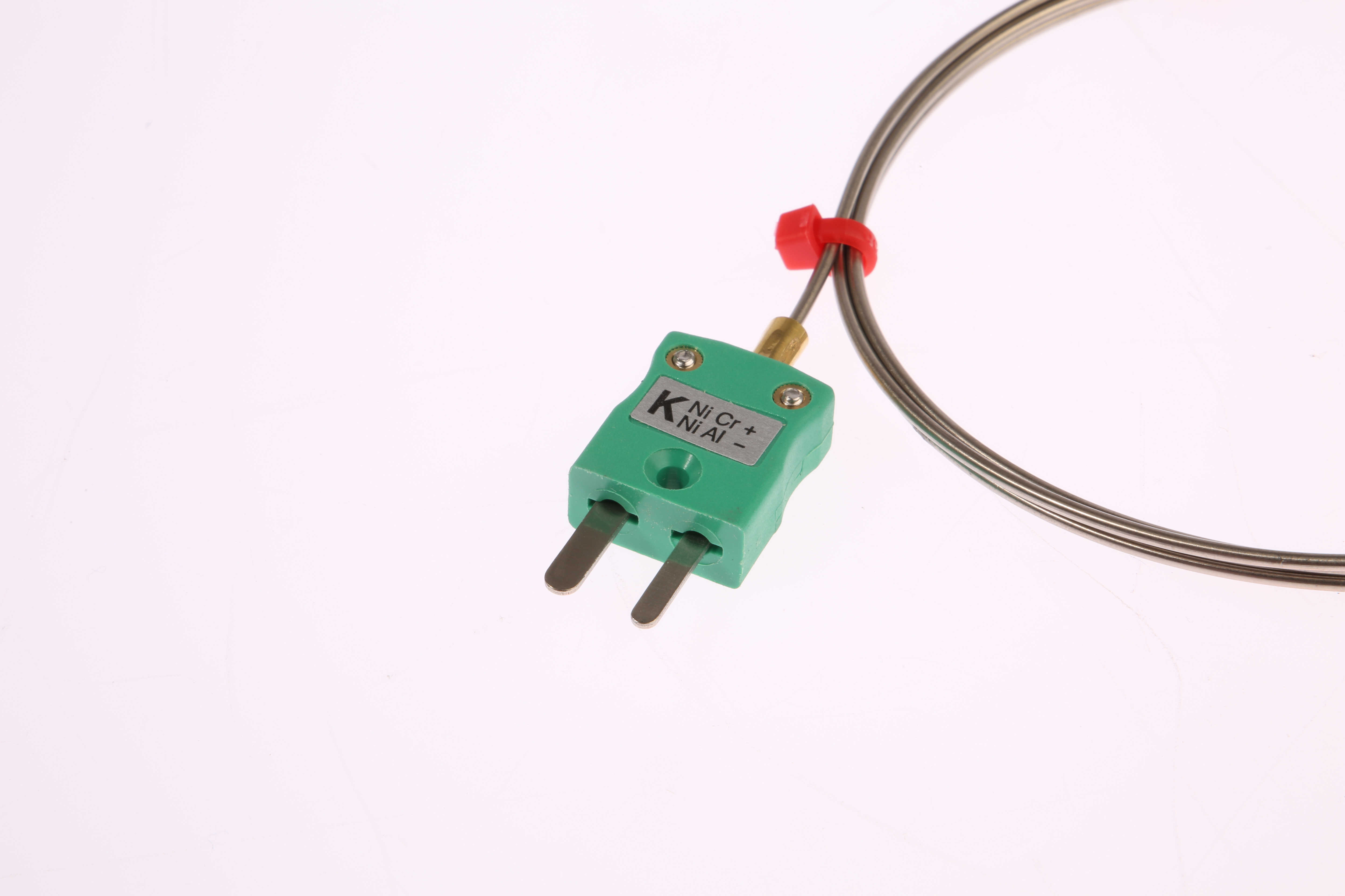 RS PRO Type K Mineral Insulated Thermocouple 500mm Length, 1mm Diameter → +750°C