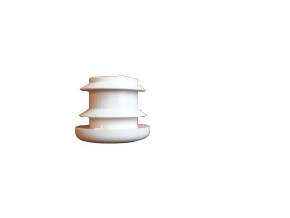 Guitel Hervieu White Plastic Round End Cap