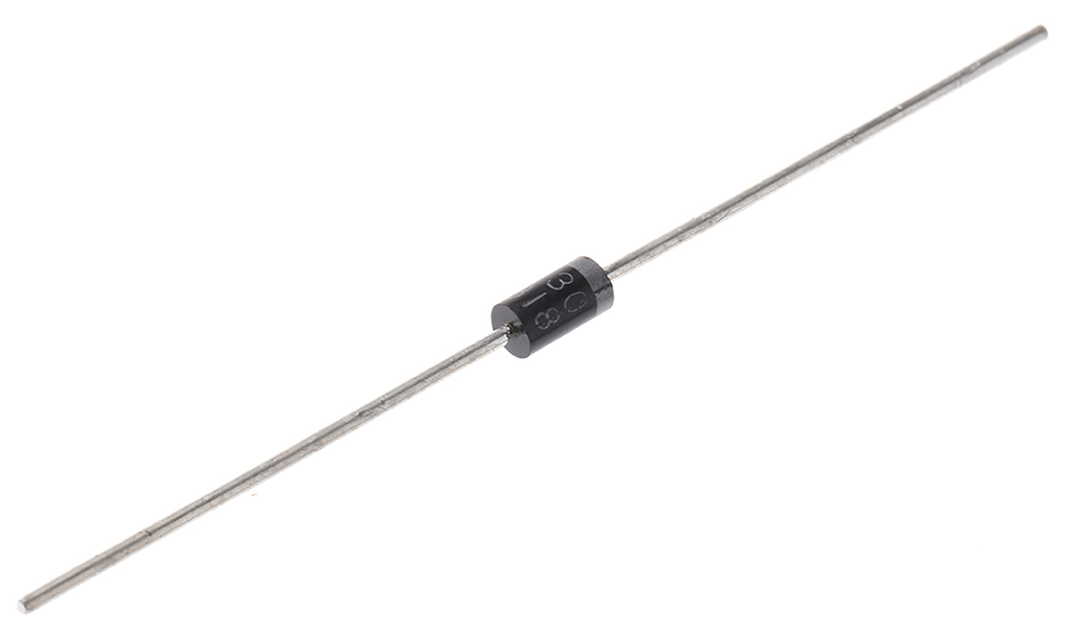 DiodesZetex 30 V 1 A Diode Schottky 2-Pin DO-41 1N5818-T